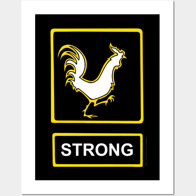 Cock Strong Wall Art by UsuallyUnusual